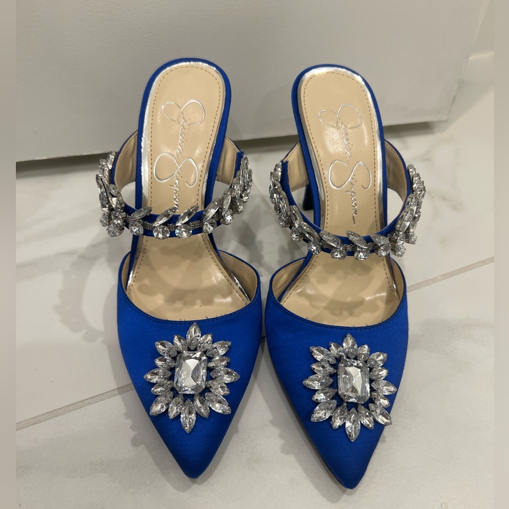 Jessica Simpson Blue Heels